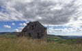 The Gable End Ruins of a Cottage beside the Old Military Road near to Clatterin Brig Royalty Free Stock Photo