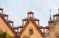 Gable of historic town hall in Ulm, Germany Royalty Free Stock Photo