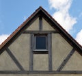 Gable of an old timbered house