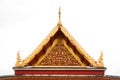Gable roof on Thai temple in Wat Ratchanadda, Bangkok, Thailand Royalty Free Stock Photo
