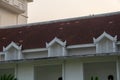 Gable roof windows of first observatory and planetarium in Thailand Royalty Free Stock Photo