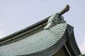 Gable on Tiled Roof at Meiji Shrine