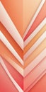 Gabled Shapes in White and Salmon Royalty Free Stock Photo