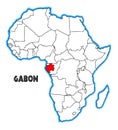 Gabon Africa Map