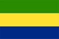 Gabon flag vector. Illustration of Gabon flag