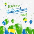 Gabon Independence Day Patriotic Design.