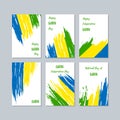 Gabon Patriotic Cards for National Day.