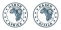 Gabon round logos.