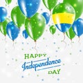 Gabon Vector Patriotic Poster. Independence Day.