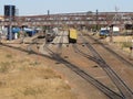 Gaborone railway station with its walk over bridge to the Railway Junction shopping Mall