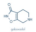 Gaboxadol drug molecule. Skeletal formula