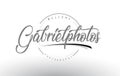 Gabriel Personal Photography Logo Design with Photographer Name.