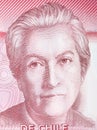 Gabriela Mistral portrait Royalty Free Stock Photo