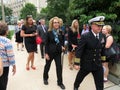 Gabrielle Giffords Leaving Cathedral in Washington DC