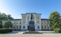 The building of Aprilov National High School in Gabrovo, Bulgaria