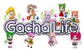 Gacha life online game avatar isolated