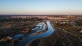 Gachere marshes in Brem sur Mer, Vendee, France Royalty Free Stock Photo