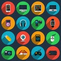 Gadget flat icons