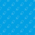 Gadget after reparation pattern vector seamless blue