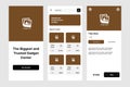Gadget Store App UI Design Royalty Free Stock Photo