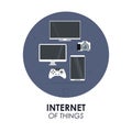 gadgets icon set. Internet of things design. Vector graphic Royalty Free Stock Photo