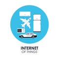 gadgets icon set. Internet of things design. Vector graphic Royalty Free Stock Photo