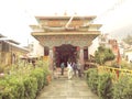 Gadhan Thekchhokling Gompa Monastery Royalty Free Stock Photo