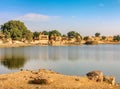 Gadi Sagar (Gadisar), Jaisalmer, Rajasthan, India, Asia Royalty Free Stock Photo