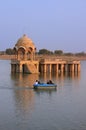 Gadi Sagar temple at Gadisar lake, Jaisalmer, India