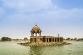Gadisar (Gadisagar) lake at Jaisalmer, Rajasthan, India Royalty Free Stock Photo