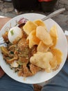 Gado-gado, Indonesian traditional salad with peanut sauce