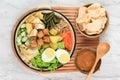 Gado Gado Indonesian salad with peanut sauce Royalty Free Stock Photo