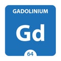 Gadolinium Chemical 64 element of periodic table. Molecule And Communication Background. Gadolinium Chemical Gd, laboratory and