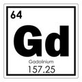 Gadolinium chemical element Royalty Free Stock Photo