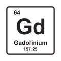 Gadolinium Element icon Royalty Free Stock Photo