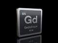 Gadolinium Gd, element symbol from periodic table series