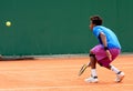 Gael Monfils at Roland Garros 2011 Royalty Free Stock Photo