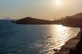 Gaeta sunset beach, Latina, Lazio, Italy Royalty Free Stock Photo