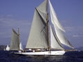 Gaff rigged yacht Royalty Free Stock Photo