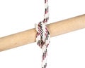 Gaff topsail halyard bend knot tied on rope