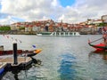 Gaia embankment boats cityscape Porto