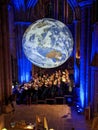 Gaia globe in Hexham Abbey Northumberland Royalty Free Stock Photo