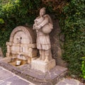 Gaida Player Drinking Fountain, in Shiroka Laka