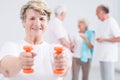 Gaining strenth and energy vital at all ages Royalty Free Stock Photo