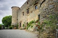 Gaiole in Chianti: View of the beautiful and ancient Meleto Castle in the heart of Chianti. Italy Royalty Free Stock Photo