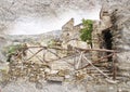 Gairo Vecchio, Sardinia, Italy - styled picture Royalty Free Stock Photo