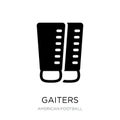 gaiters icon in trendy design style. gaiters icon isolated on white background. gaiters vector icon simple and modern flat symbol