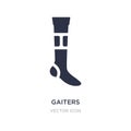 gaiters icon on white background. Simple element illustration from American football concept