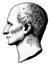 Gaius Iulius Caesar, vintage illustration