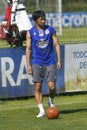 Gaku Shibasaki during the training of Deportivo de La CoruÃÂ±a